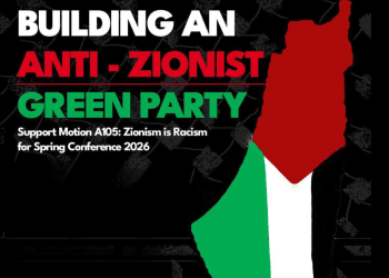 Green party notion on Zionism