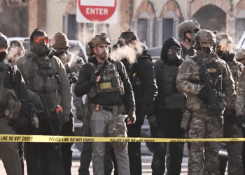 ICE thugs fire non-lethal rounds at female protester