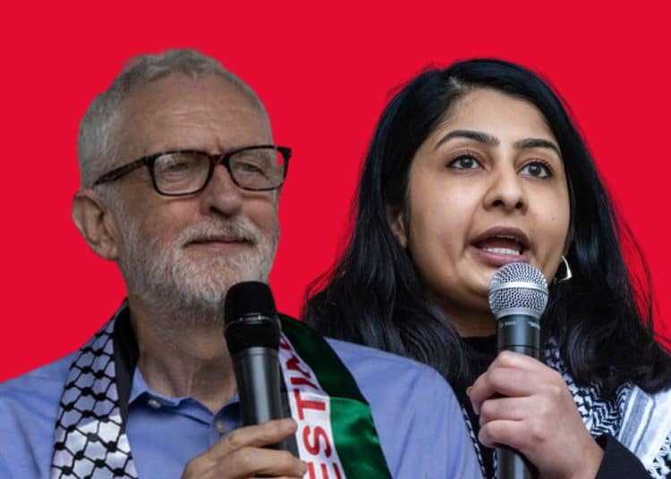 Your Party figureheads Jeremy Corbyn and Zarah Sultana