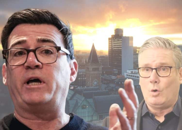 andy Burnham, Keir Starmer, and the Manchester skyline