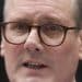 Close up of Keir Starmer's face