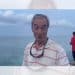Nigel Farage in front of the sea