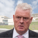 Lee Anderson in front of Bangor University, Reform