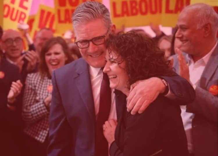 Keir Starmer and Angeliki Stogia