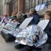 People holding signs Judicial review