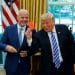 FIFA boss Gianni Infantino and Donald Trump