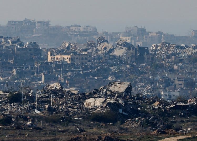 Skyline view of ruins in Gaza. Reblog from Amnesty International of Silent Traumas, Israel