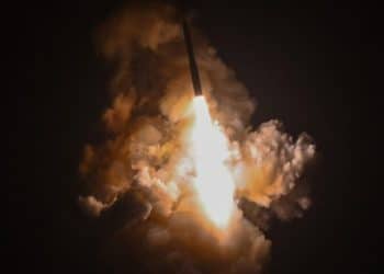Launch of Minuteman III ICBM Nuclear arms treaty