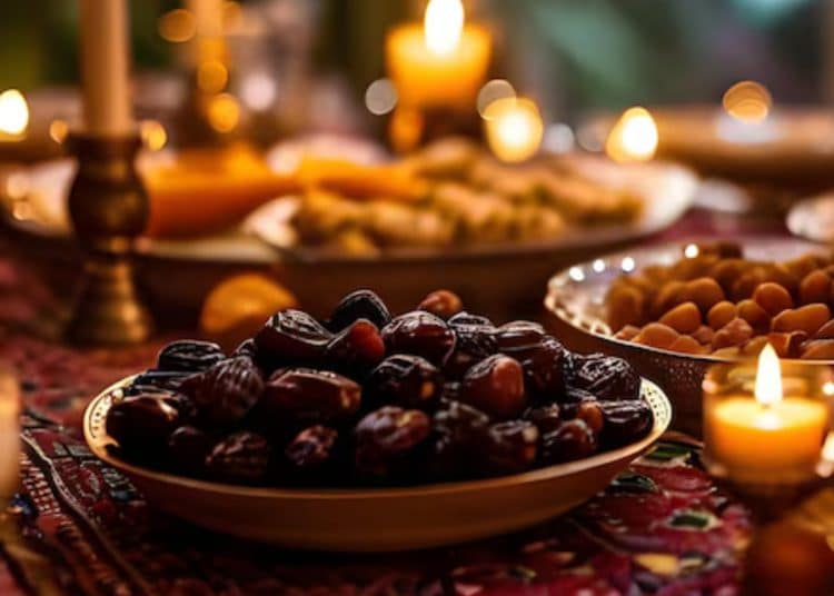 Dates in an Iftar meal during Ramadan