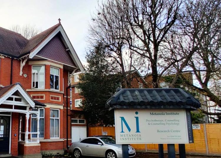 Outside shot of the Metanoia Institute in West London