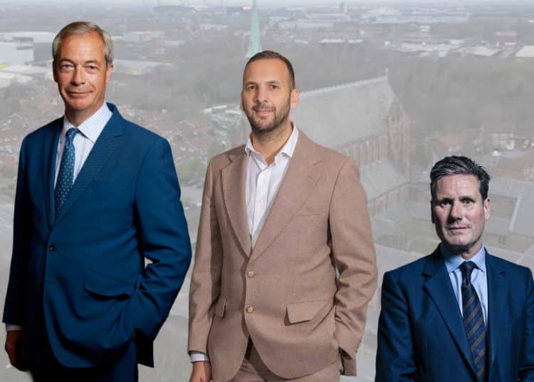 Nigel Farage, Zack Polanski, and Keir Starmer Reform