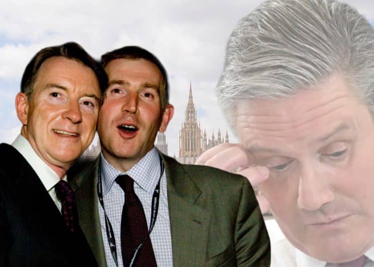 Peter Mandelson, Tim Allan, and Keir Starmer