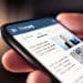 A phone showing an online News feed Press regulation