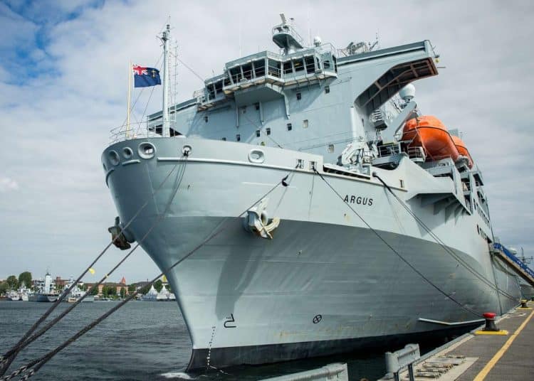 Royal Fleet Auxiliary ship Argus RFA seafarers to strike
