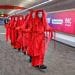 Red Rebels at Birmingham NEC protest SDSC-UK arms fair