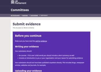 DWP launches Access to Work call for evidence