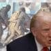 Trump in front of the ICE killers