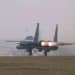 USAF F-15 takes off from RAF Lakenheath