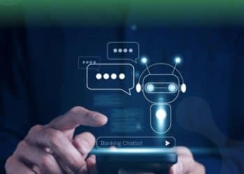 Illustrative image of bank AI chatbot on phone