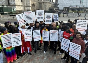 LGBTQ+ people from Commonwealth countries heckle King Charles
