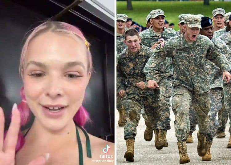 Charm Daze and an image of US troops, Iran