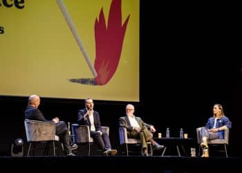 DiEM25 event image featuring Yanis Varoufakis, Zack Polanski, Jeremy Corbyn and Grace Blakeley