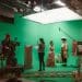 Image of actors and crew in a film studio AI training