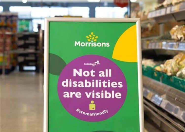 Morrisons stoma-friendly sign