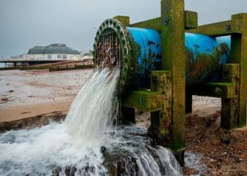 Southern Water outflow at Worthing beach sewage water bills
