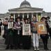 Suffragette protest in front of National Gallery