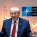 Trump, a burning gas field, and the NATO logo