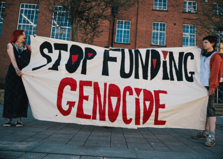 Leeds university protest