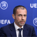 Aleksander čeferin at a UEFA press conference
