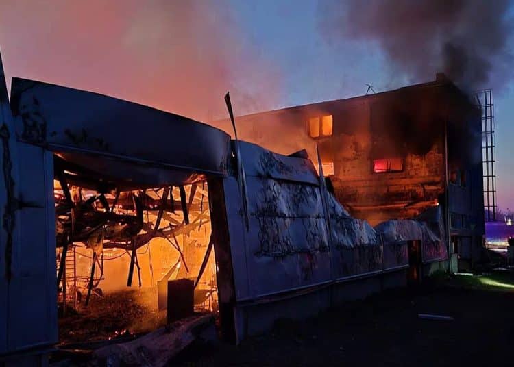 Elbit Systems / LPP Holding factory in Czech Republic on fire