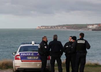 French police near Calais. Channel policing plan