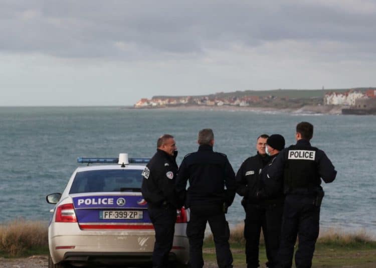 French police near Calais. Channel policing plan