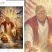 Image of Donald Trump as Jesus