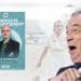 Nigel Farage and a flyer for candidate James Bembridge - Reform