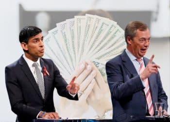 Rishi Sunak, Nigel Farage, and a handful of cash