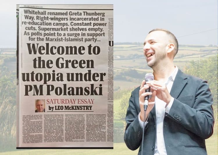 Zack Polanski and a Daily Mail headline