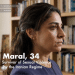 An AI-produced 'Maral' who is 34 years old, is on the screen. It says she is a survivor of sexual violence by the Iranian Regime