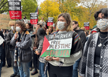 Hundreds of University of Edinburgh staff and students defied calls not to to hold pro-Palestine protests on the second anniversary of the October 7 attacks (Nick Forbes/PA)