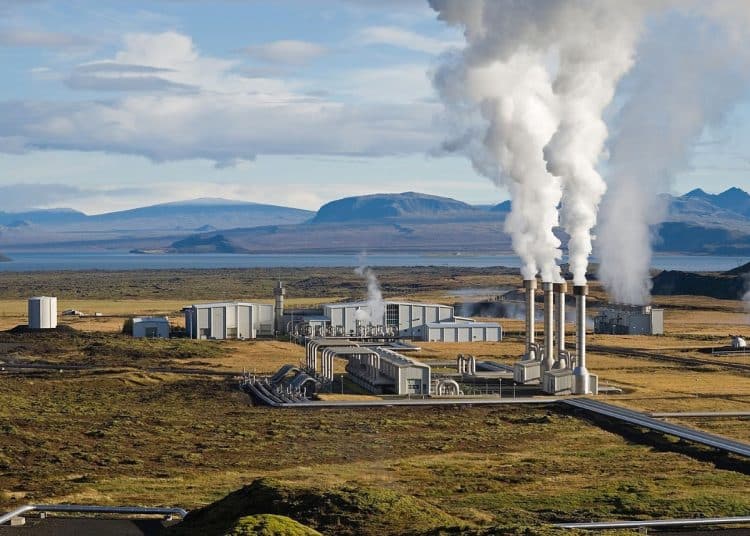 Geothermal power plant in Iceland