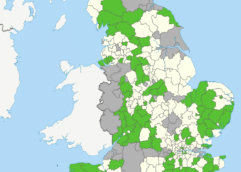 Green Party map