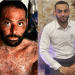 Ibrahim Abu Aram, from Gaza, had vulgar pemphigus disease. On the left is a photo of him bare chested and his skin is red raw, scaly and looks sore. On the right, he is dressed in a smart shirt and smiling. There's no sign of his skin disease.