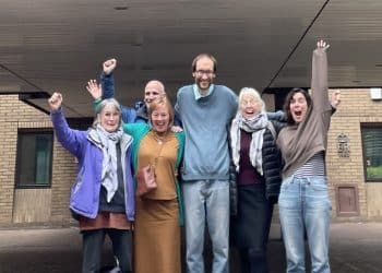 Just Stop Oil supporters following acquittal over Waterloo Bridge slow march