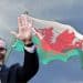 Keir Starmer and the Welsh flag, Labour