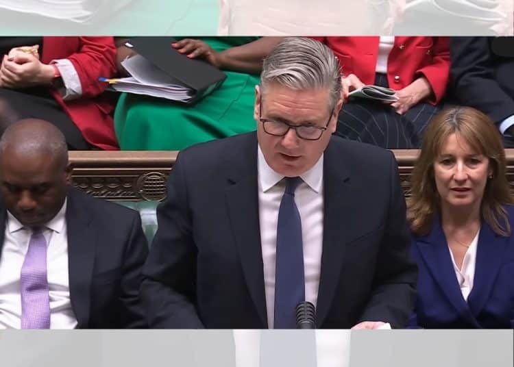 Keir Starmer in Parliament