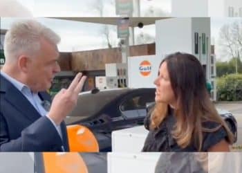 Lee Anderson and the woman who heckled him, reform