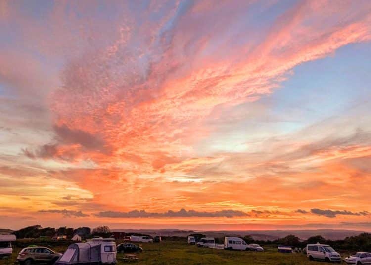 Maker Heights campsite in Cornwall